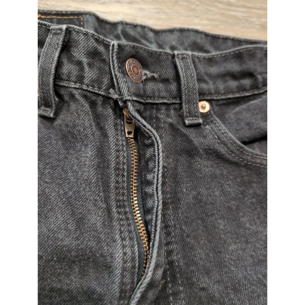 VINTAGE 90's LEVIS 550 BLACK RELAXED TAPERED JEANS MENS  28X32(26X31 ACTUAL) EUC
